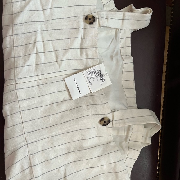 Club Monaco striped square neck mini dress - Picture 2 of 4